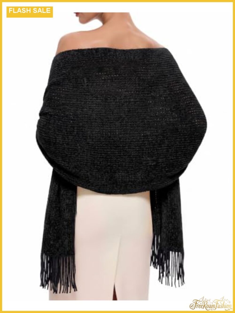 Chenille Shawl Wrap Large Soft Warm Scarf for Evening Dresses